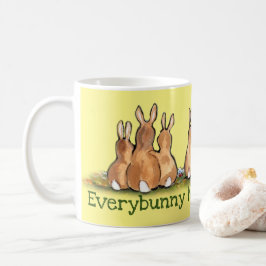 Geel Somebunny konijn liefde waardering Koffiemok