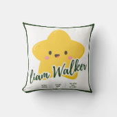 Geel Speelse ster  Kussen (Voorkant)