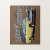 Geel spiervarken legpuzzel (Verticaal)