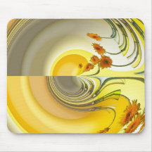 Geel Spin Design Muismat