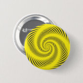 GEEL SPIRAAL RONDE BUTTON 5,7 CM (Voorkant /achterkant)