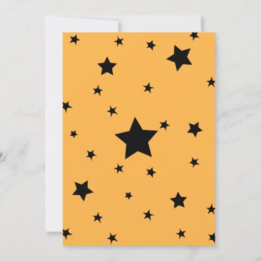 GEEL SPOOKTACULAIR Halloween Verjaardagsfeest Kaart (Achterkant)