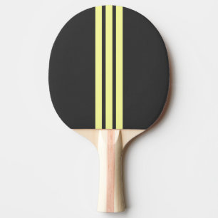 Geel sportstrip pingpongbat tafeltennisbatje