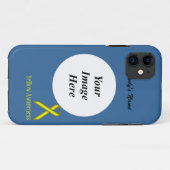 Geel standaardlintje door Kenneth Yoncich Case-Mate iPhone Case (Achterkant (horizontaal))