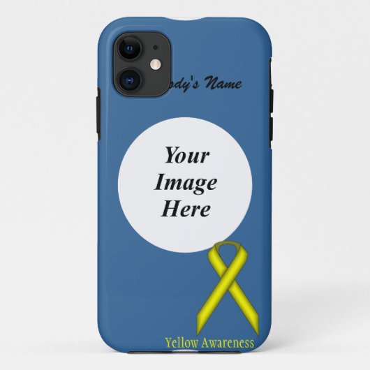 Geel standaardlintje door Kenneth Yoncich Case-Mate iPhone Case (Achterkant)