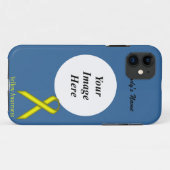 Geel standaardlintje door Kenneth Yoncich Case-Mate iPhone Case (Achterkant (horizontaal))