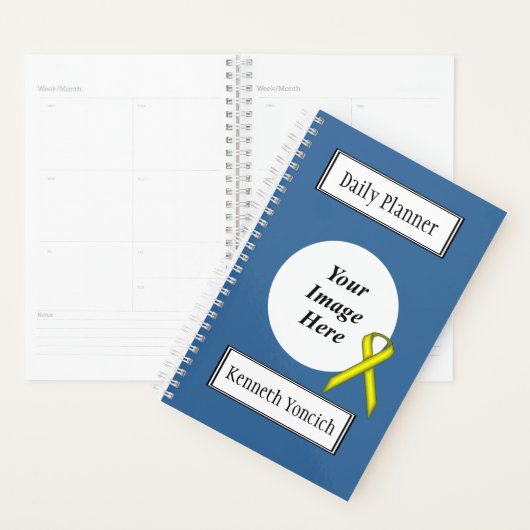 Geel standaardlintje door Kenneth Yoncich Planner (Display)