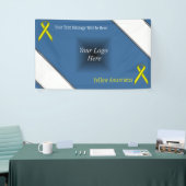 Geel standaardlintje door Kenneth Yoncich Spandoek (Beurs)