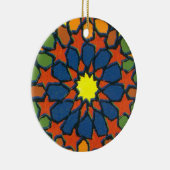 Geel Star-Ornament Keramisch Ornament (Rechts)