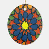 Geel Star-Ornament Keramisch Ornament (Links)