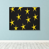 GEEL STARS CANVAS AFDRUK (Insitu (Houten vloer))