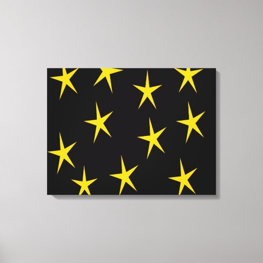 GEEL STARS CANVAS AFDRUK (Voorkant)