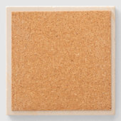 Geel Statisch Fractal Square Onderzetter (Achterkant)