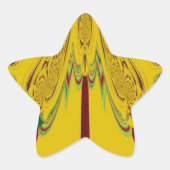 Geel Ster Sticker (Voorkant)