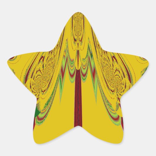 Geel Ster Sticker (Voorkant)
