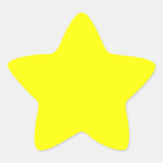 Geel Ster Sticker (Voorkant)