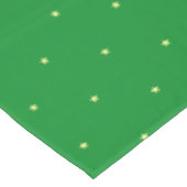 Geel sterpatroon op groen tafelkleed (Gekanteld)