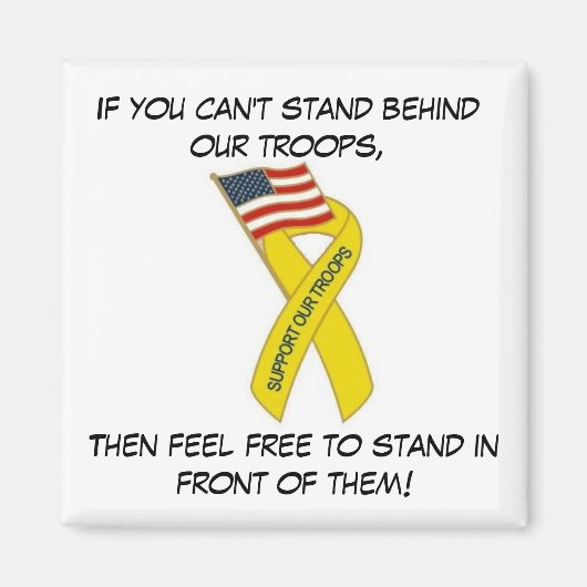 Geel steunlint.. magneet (Voorkant)