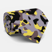 Geel Stinger Camouflage Stropdas (Opgerold)