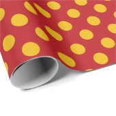 Geel Stip Rood achtergrondpapier voor het verpakk Cadeaupapier (Rol Hoek)