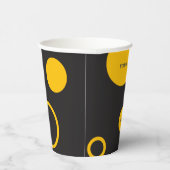 Geel Stippen Papier beker (Rechts)
