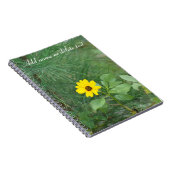 Geel strand zonnebloem Notitieboek (Rechterzijde)