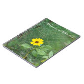Geel strand zonnebloem Notitieboek (Linkerzijde)