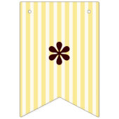 Geel Stripe Koala Genderneutraal Baby shower Vlaggetjes (Tweede vlag)