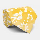 geel stropdas zomer (Opgerold)