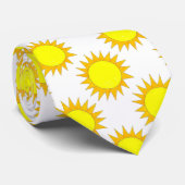 Geel Sun Sunshine Beach Sunday Day Stropdas (Opgerold)