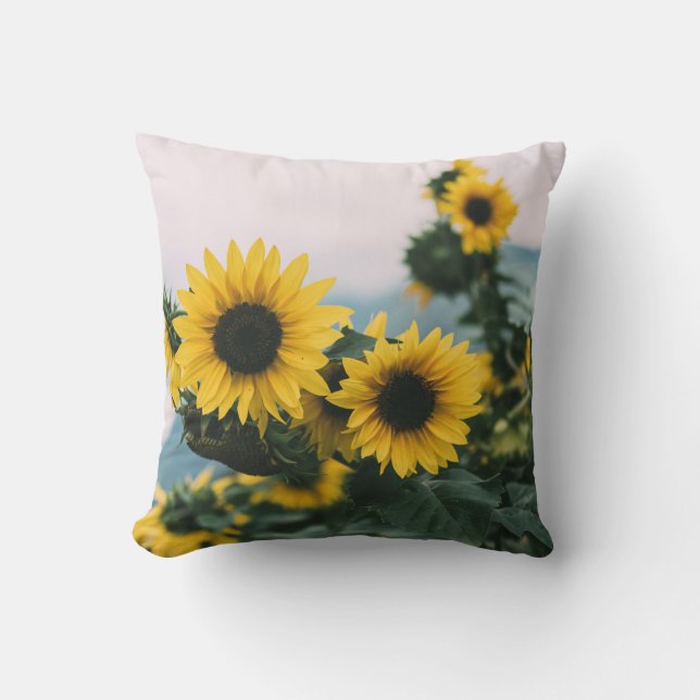 GEEL SUNDLOWERS KUSSEN (Voorkant)