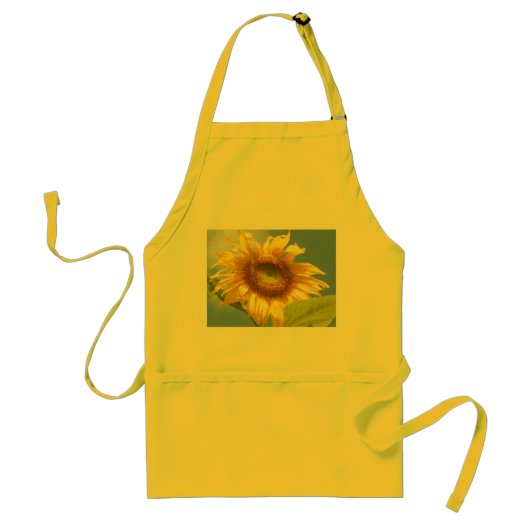 GEEL SUNFLOWER Apron Standaard Schort (Voorkant)
