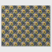 Geel SUNFLOWER bij de Sunset ECHO PRINT Cadeaupapier (Vlak)