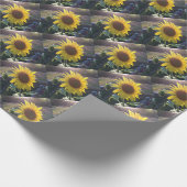 Geel SUNFLOWER bij de Sunset ECHO PRINT Cadeaupapier (Hoek)