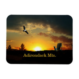 Geel Sunset Grassy Meadow Flexible Magnet Magneet