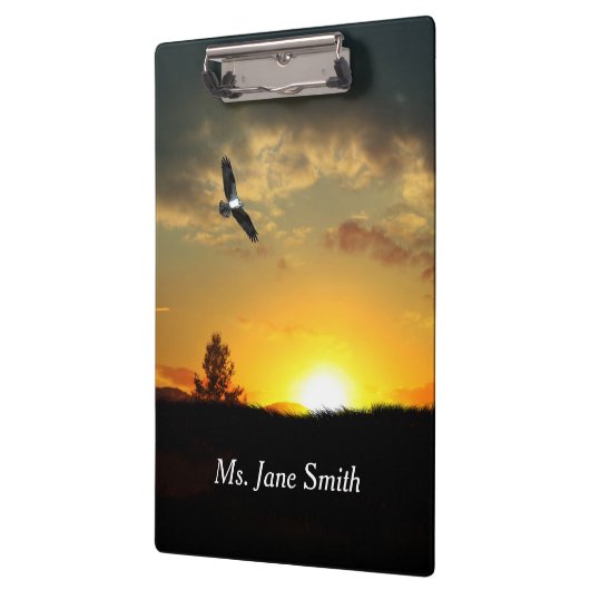 Geel Sunset Grassy Meadow Klembord (Links)