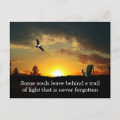 Geel Sunset Grassy Meadow Sympathie Briefkaart (Voorkant)