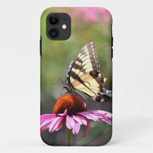 Geel Swallowtail Butterfly iPhone 5/5S Hoesje (Achterkant)