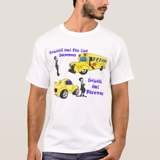 GEEL T-SHIRT VAN DE BUS/GEEL CAR (Voorkant)