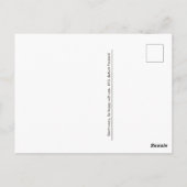 geel tafelblad met schattige straathankruis briefkaart (Achterkant)