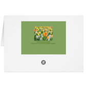GEEL, TANGERINE TULIPS MET WITTE HYACINTHEN (Achterkant Horizontaal)