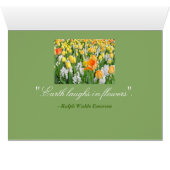 GEEL, TANGERINE TULIPS MET WITTE HYACINTHEN (Binenzijde Horizontaal (Onderkant))