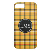 Geel Tartan Gepland Monogram Case-Mate iPhone Case (Achterkant)