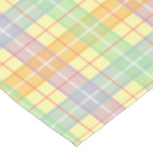 Geel tartan ruit tafelkleed (Gekanteld)