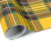 Geel Tartan Schotse Ruit Inpakpapier (Rol Hoek)