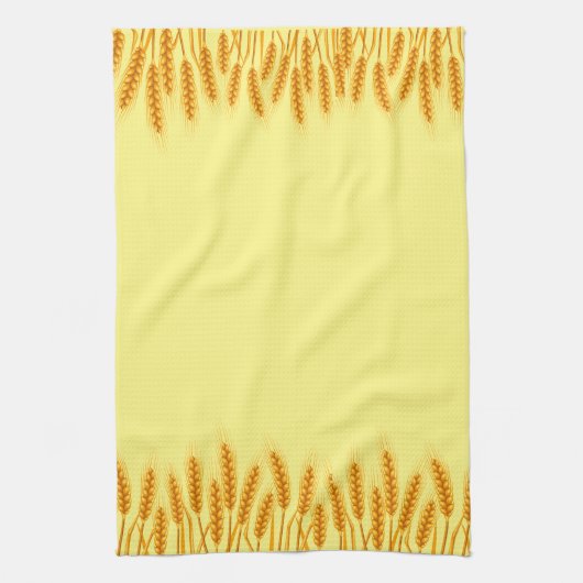 Geel Tarwe Keuken Handdoeken (Verticaal)