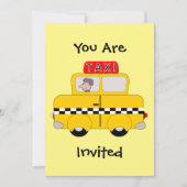 Geel taxiontwerp kaart (Voorkant)