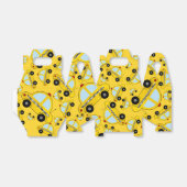 Geel taxipatroon bedankdoosjes (Uitgevouwen)