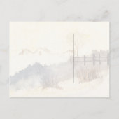 Geel Teal Landelijke Waterverf We Zijn Verhuisd Aankondigingskaart (Achterkant)