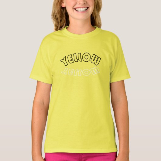 Geel Team Cheer stand, toonaangevende Squad-sport  T-shirt (Voorkant)
